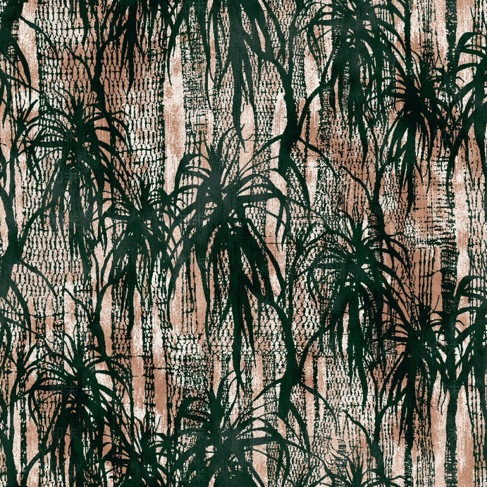 现代中式植物壁纸贴图下载【ID:1192297992】