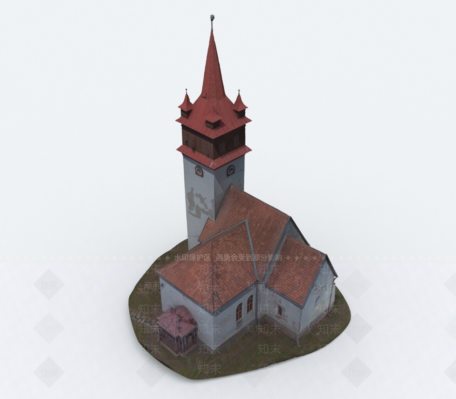 法式其他文体建筑3D模型下载【ID:1192902484】