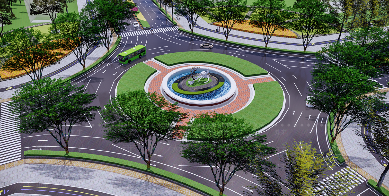 现代道路SU模型下载【ID:1192299915】