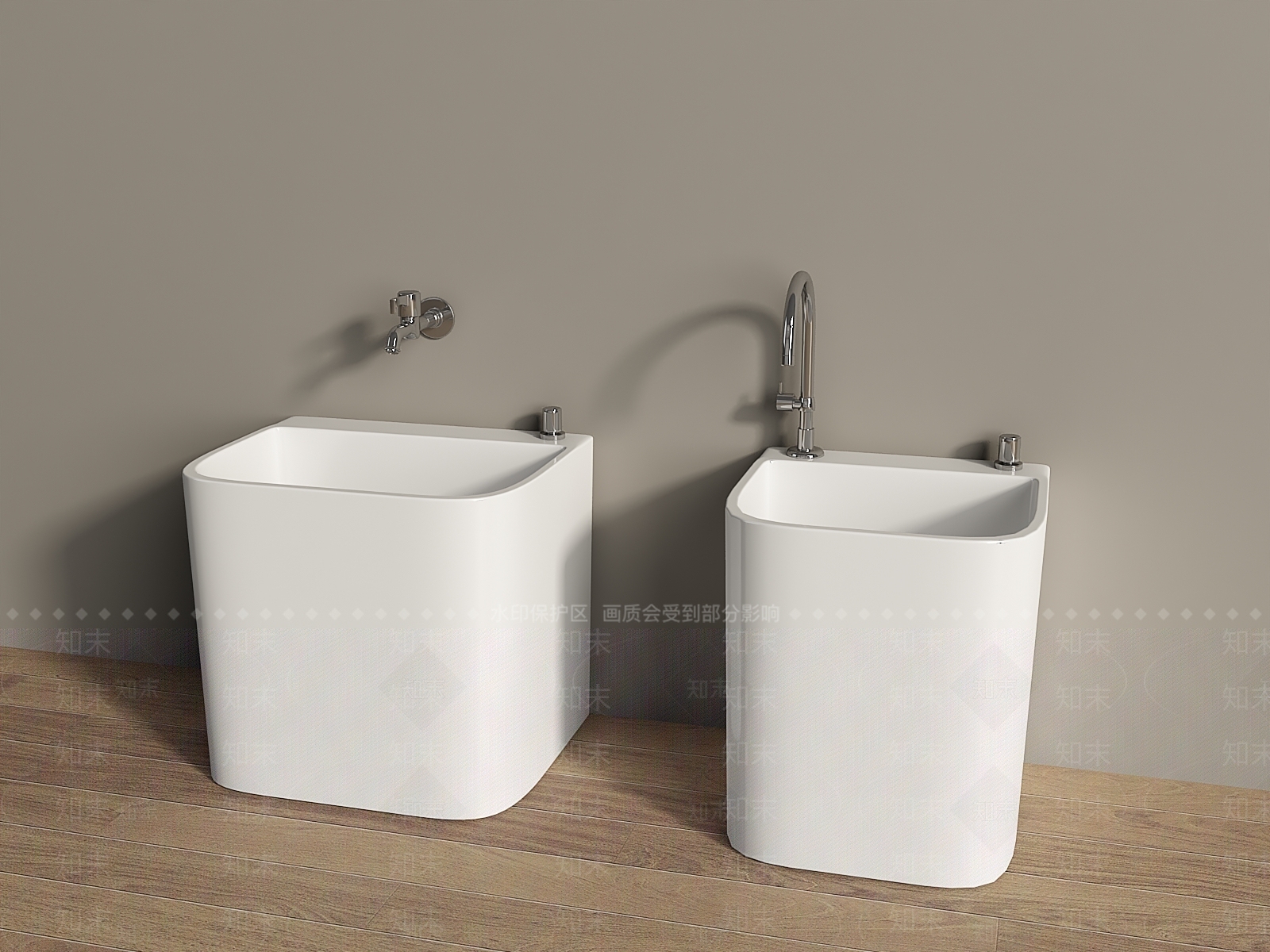 拖把池3D模型下载【ID:1192305495】
