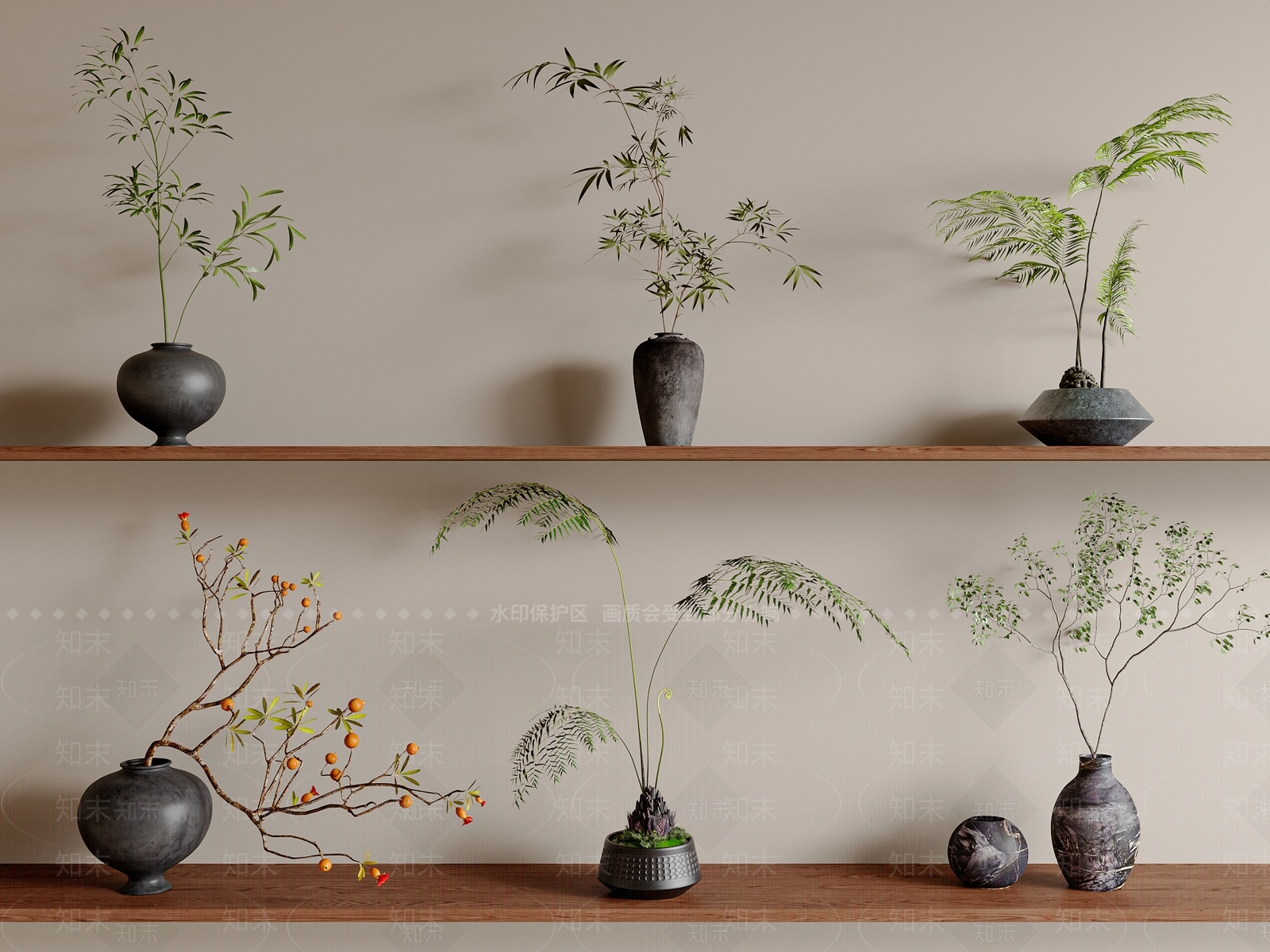 新中式花瓶SU模型下载【ID:1192307514】