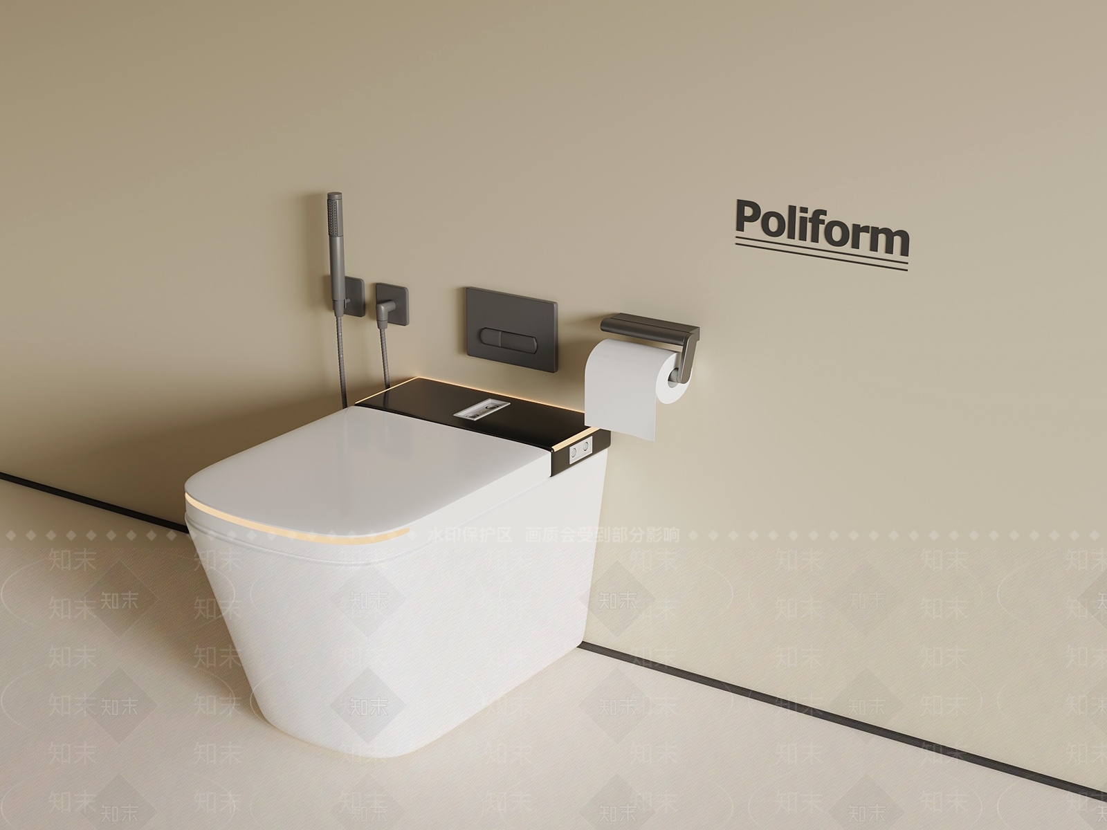 马桶3D模型下载【ID:1192309621】
