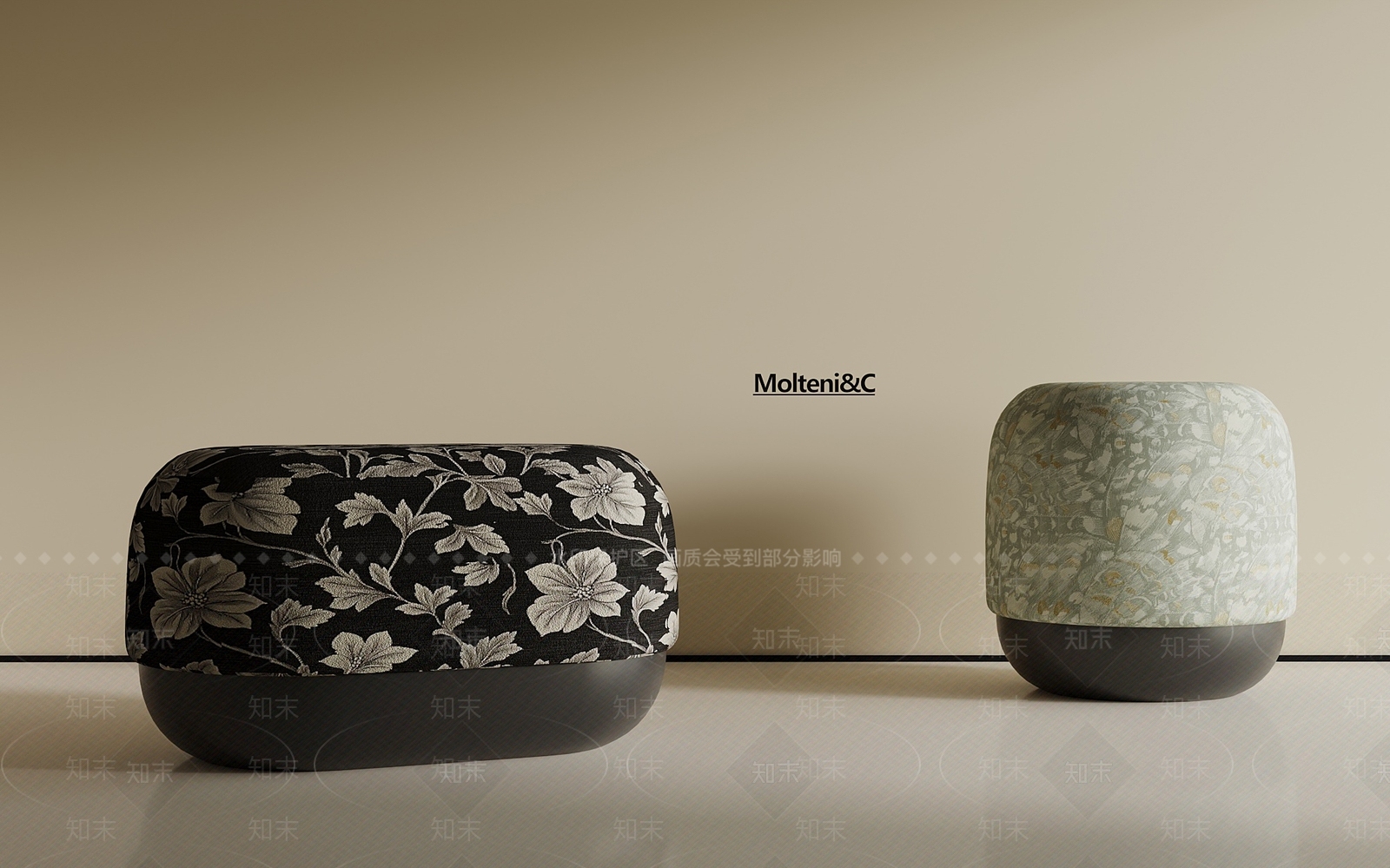 法式复古沙发凳3D模型下载【ID:1192315435】