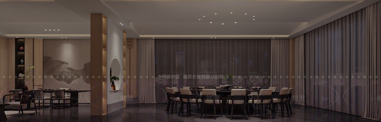 新中式包厢3D模型下载【ID:1192317175】