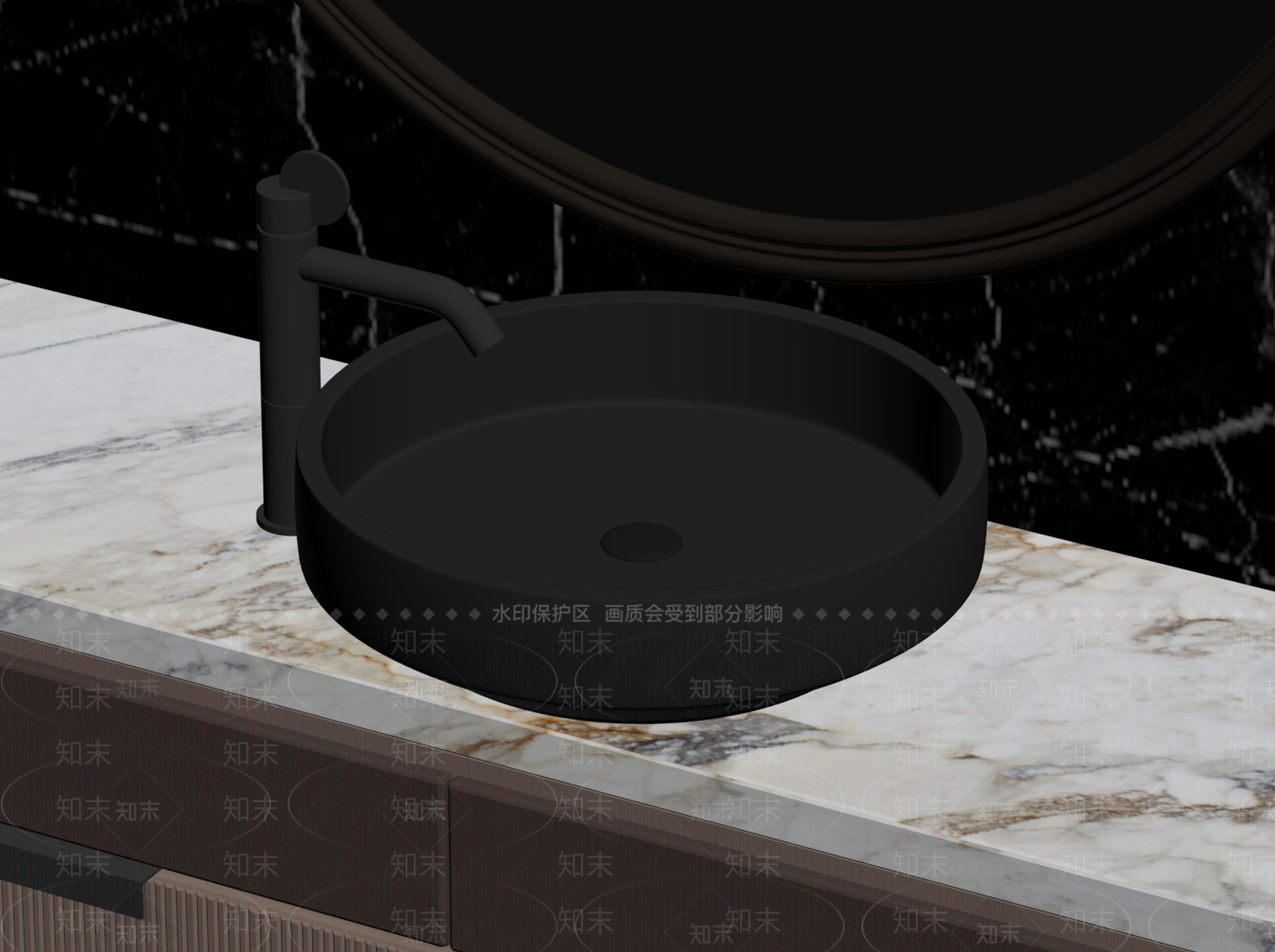 洗手台SU模型下载【ID:1192319959】