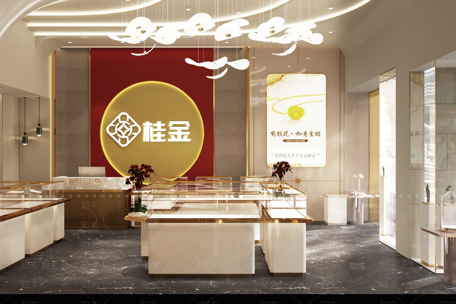 现代简约珠宝店3D模型下载【ID:1192321534】