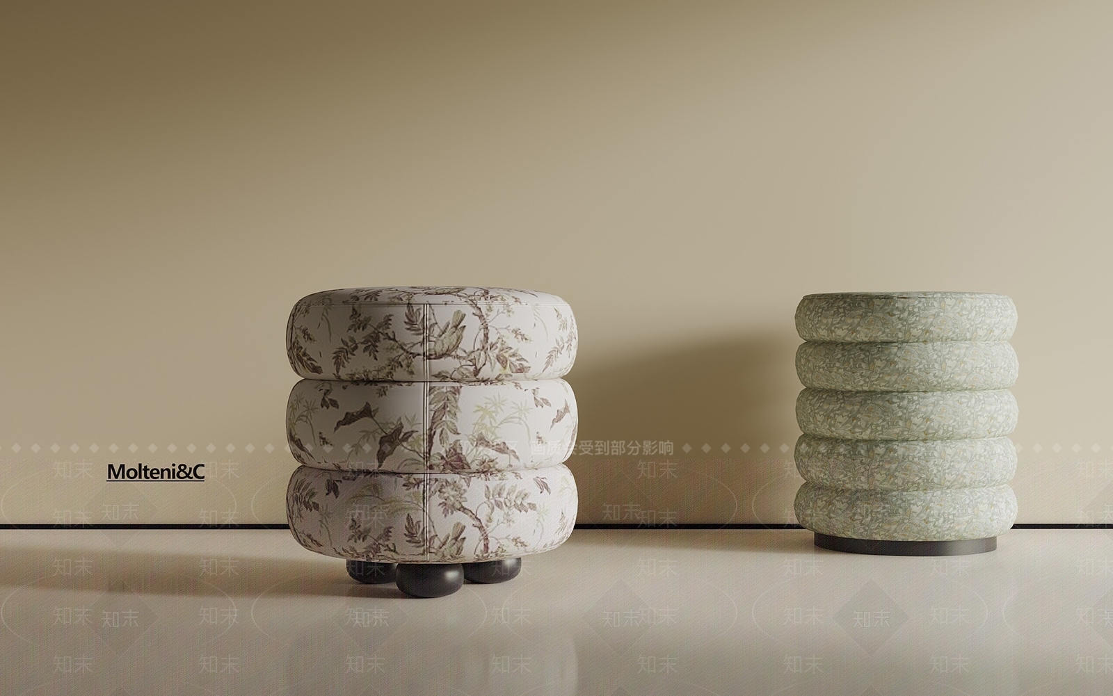 法式沙发凳SU模型下载【ID:1192321868】