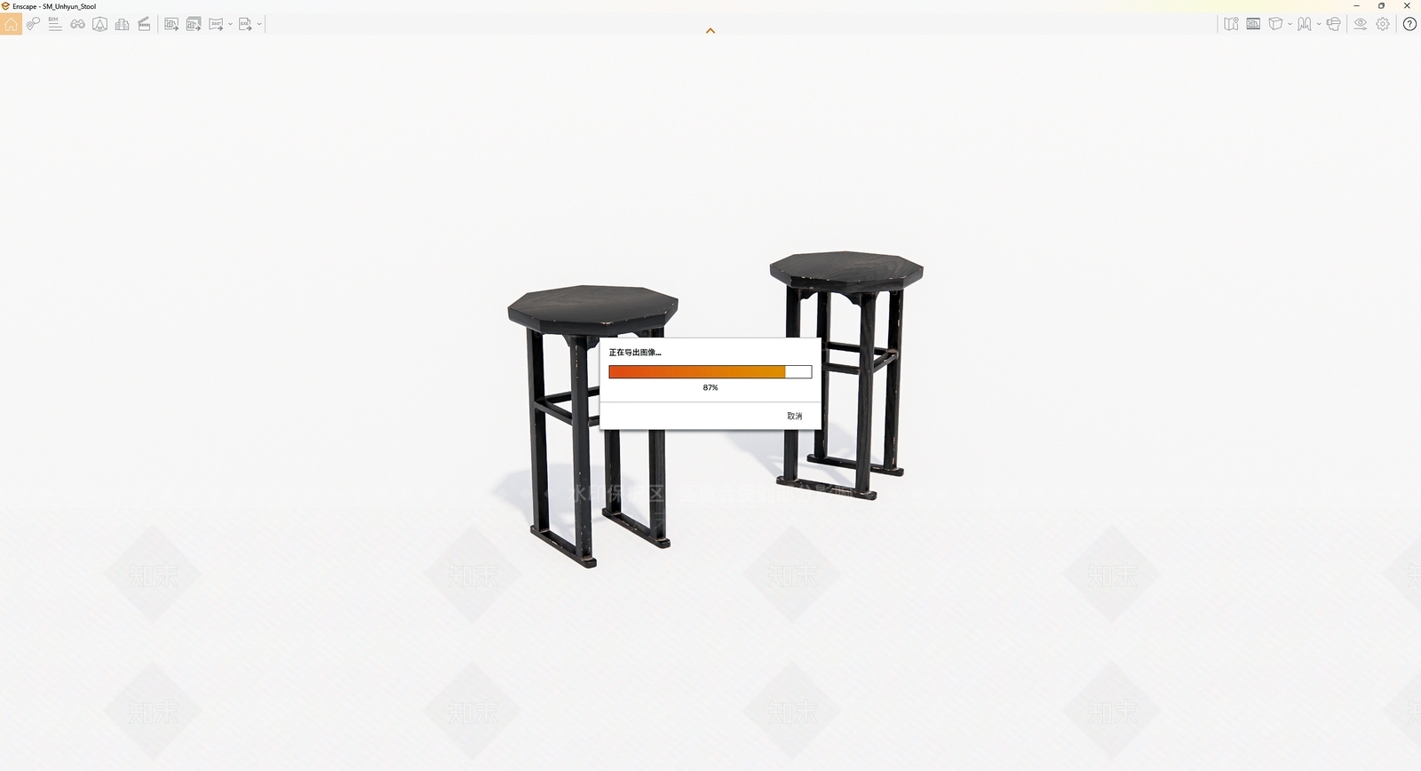 中式其他凳子SU模型下载【ID:1192326878】