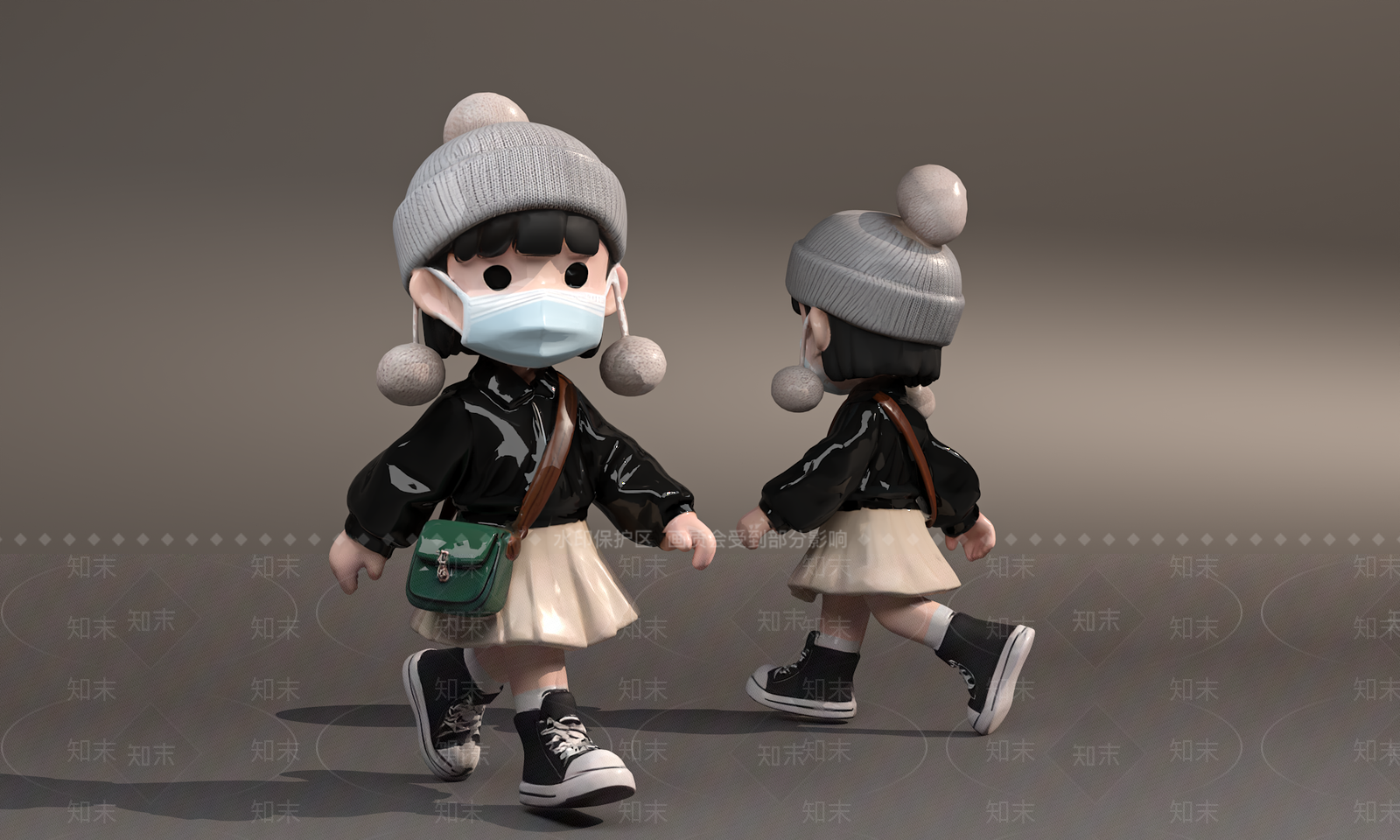 现代雕塑摆件3D模型下载【ID:1192326989】