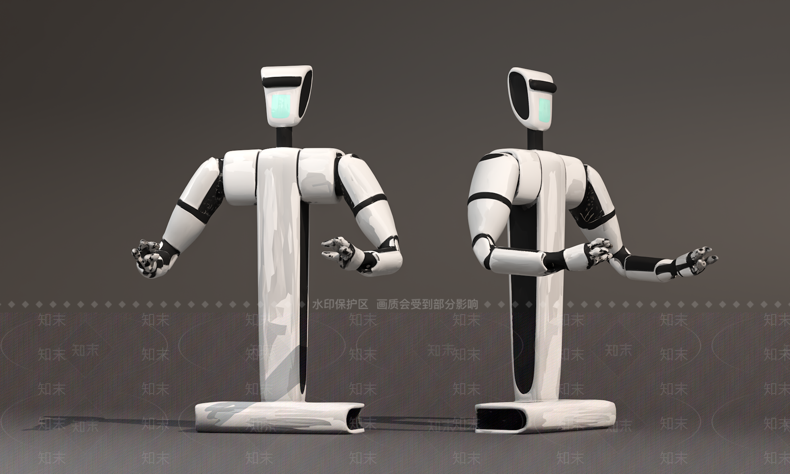 现代智能导购机器人3D模型下载【ID:1192327439】