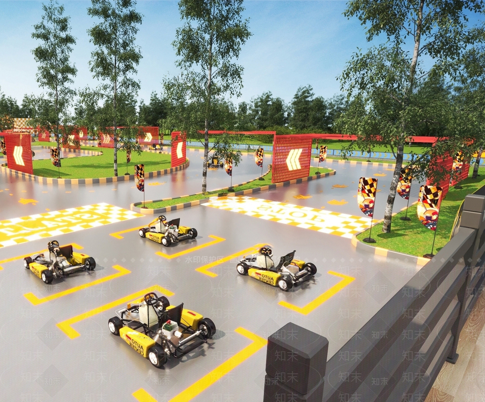 游乐设施SU模型下载【ID:1192329391】