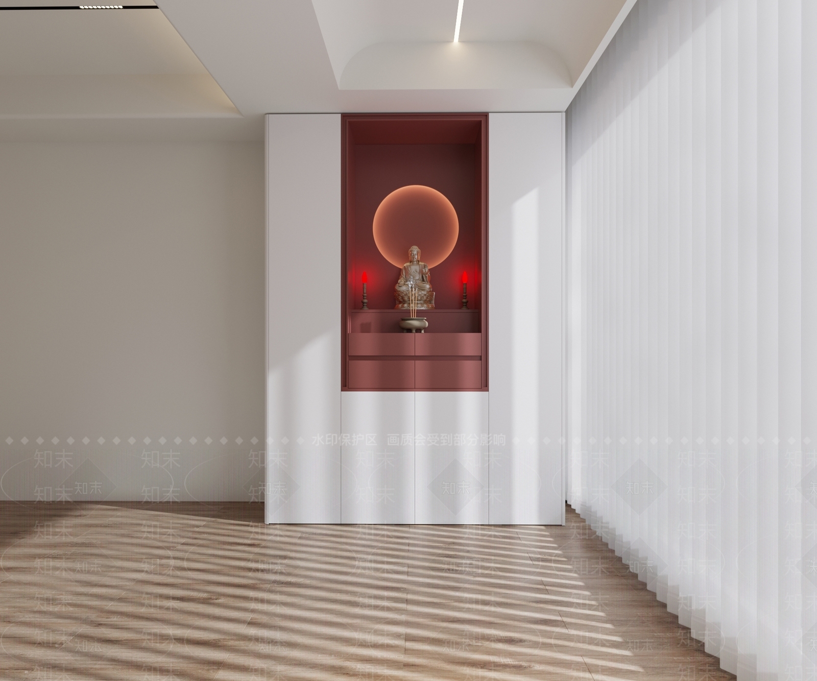 现代佛龛3D模型下载【ID:1192330970】