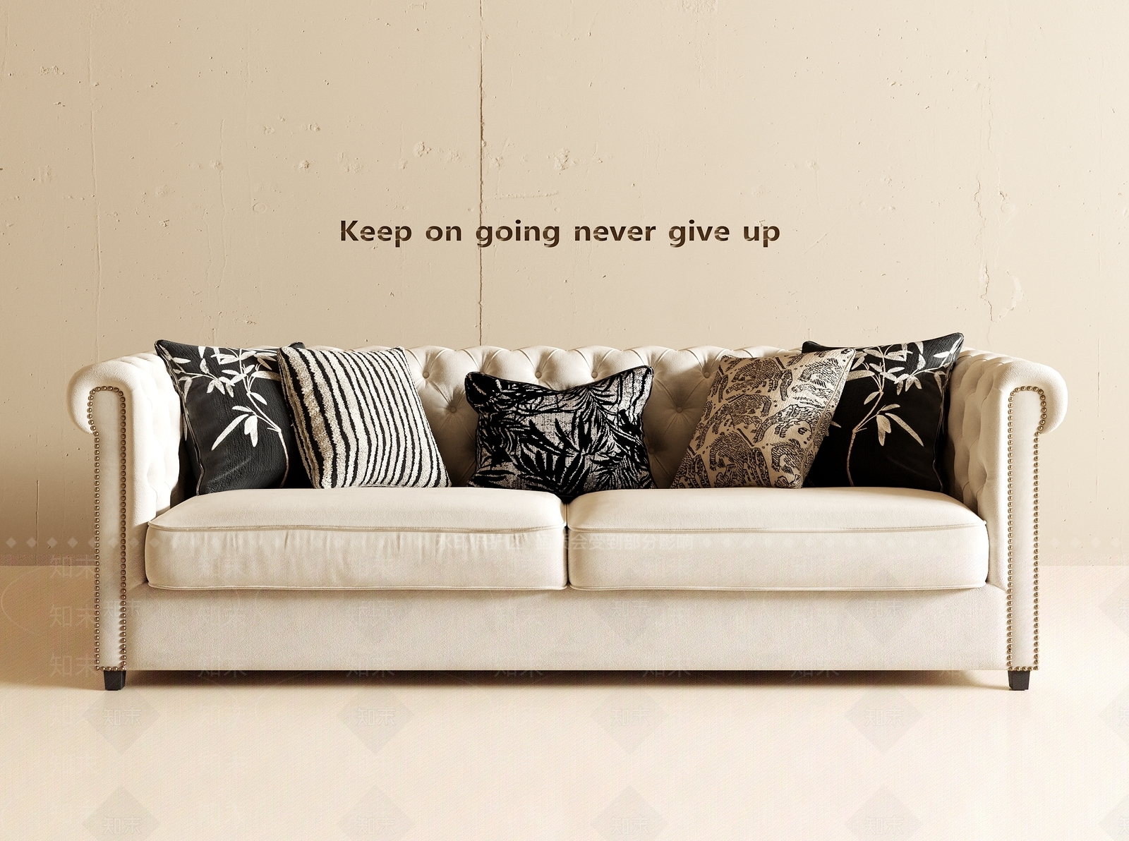 美式复古双人沙发3D模型下载【ID:1192335720】