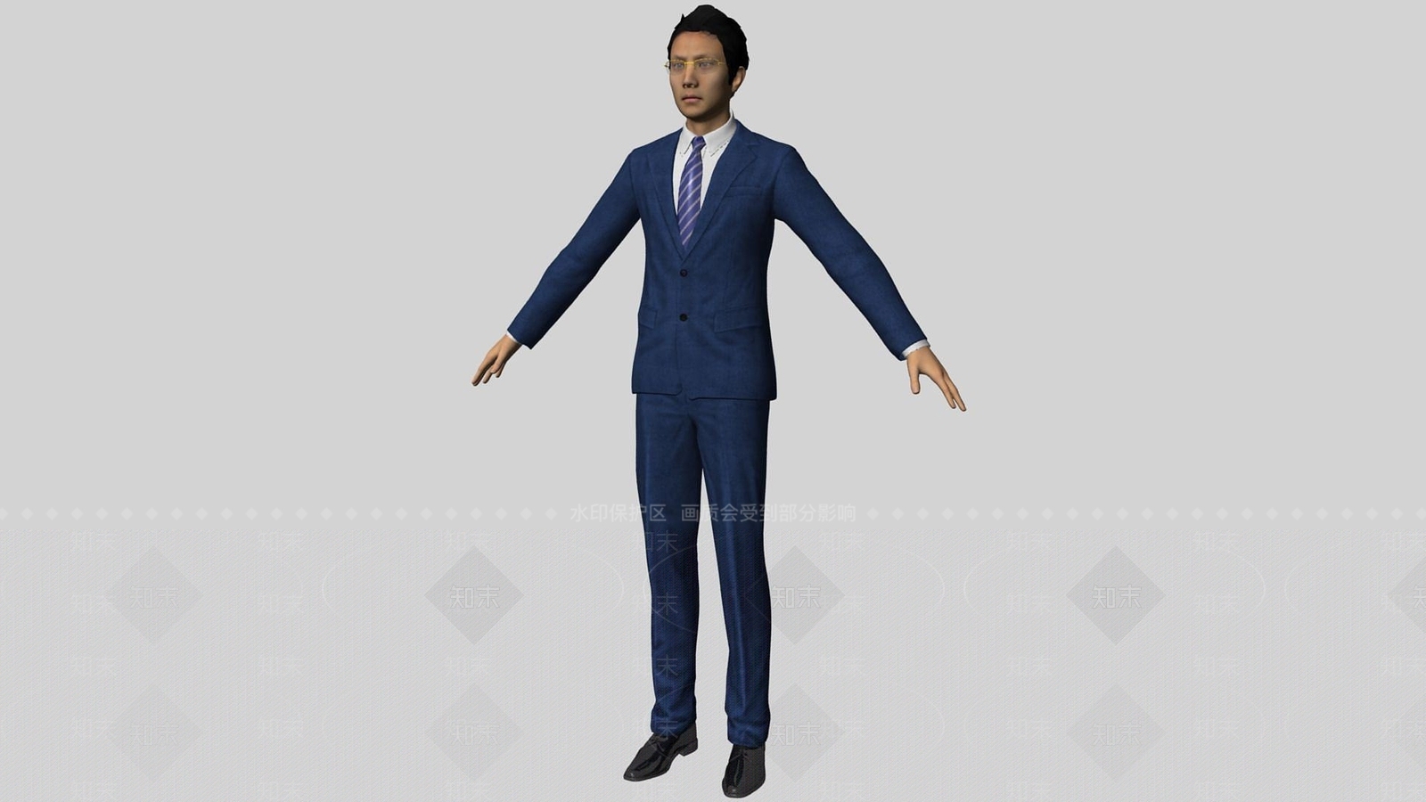 现代商务男3D模型下载【ID:1192340851】