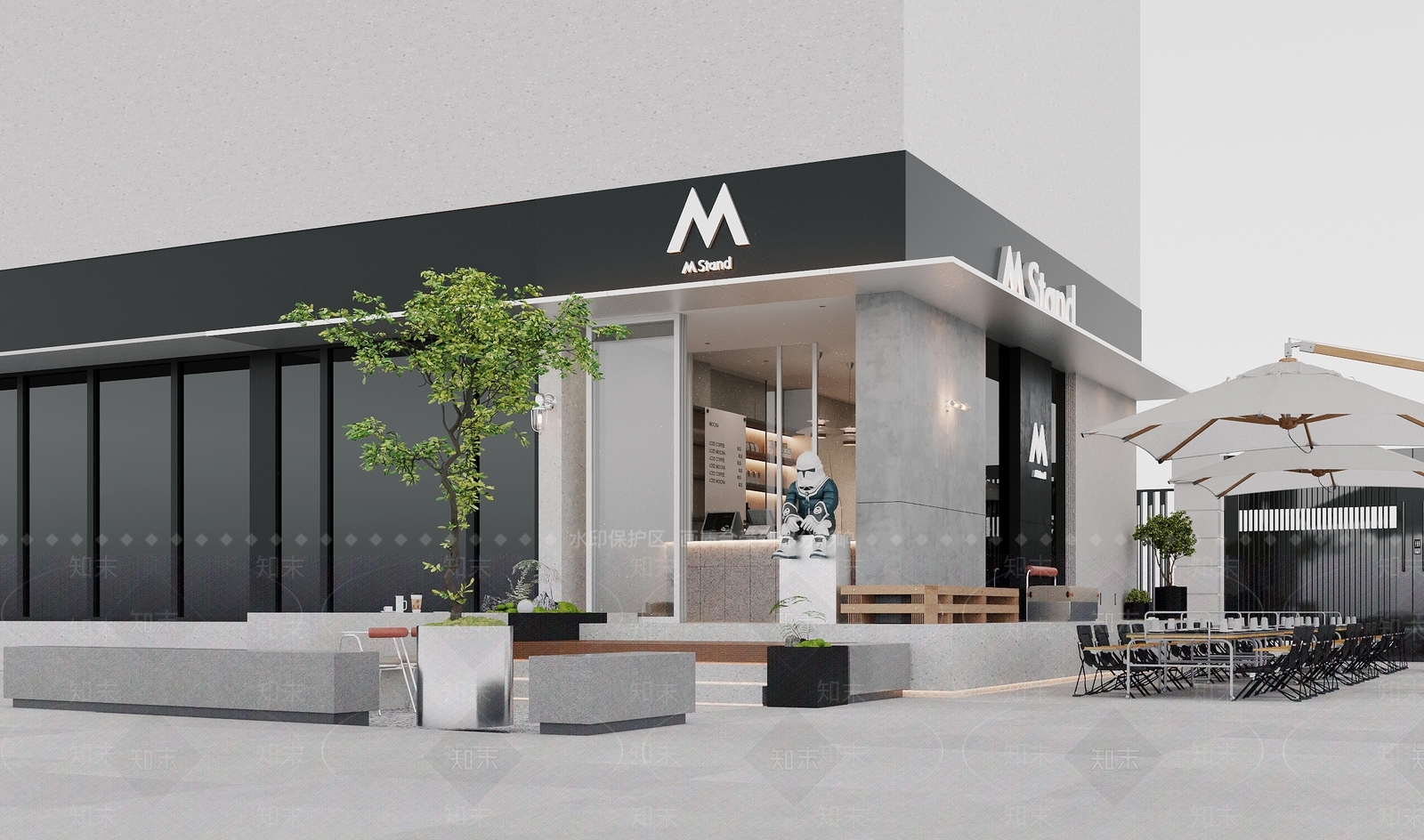 现代茶餐厅3D模型下载【ID:1192345068】