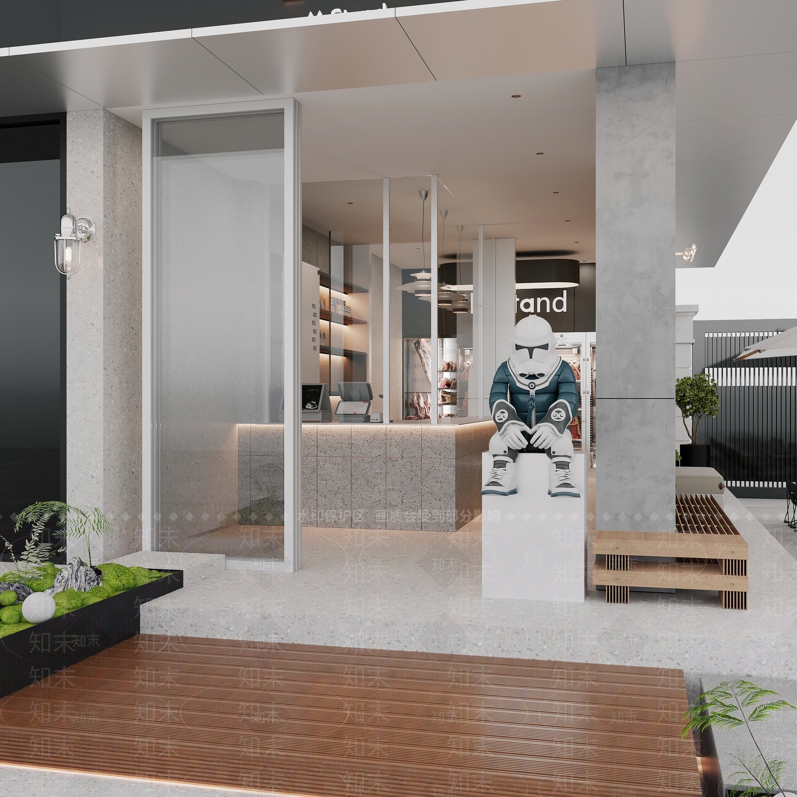 现代茶餐厅3D模型下载【ID:1192345068】