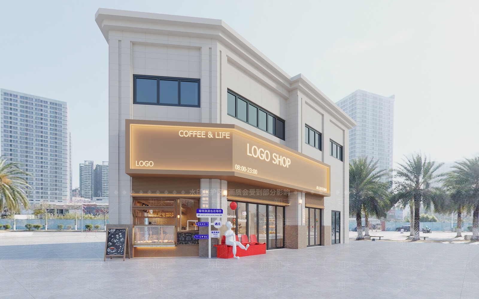 现代其他商业建筑3D模型下载【ID:1192347306】