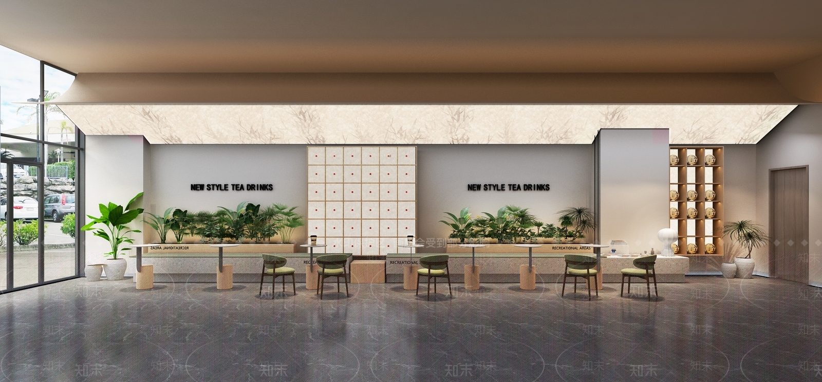 奶茶店3D模型下载【ID:1192356140】