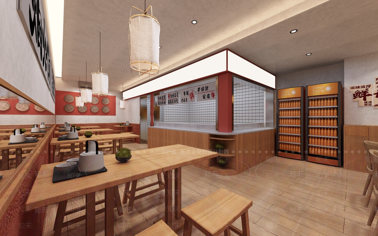 快餐店3D模型下载【ID:1192356368】