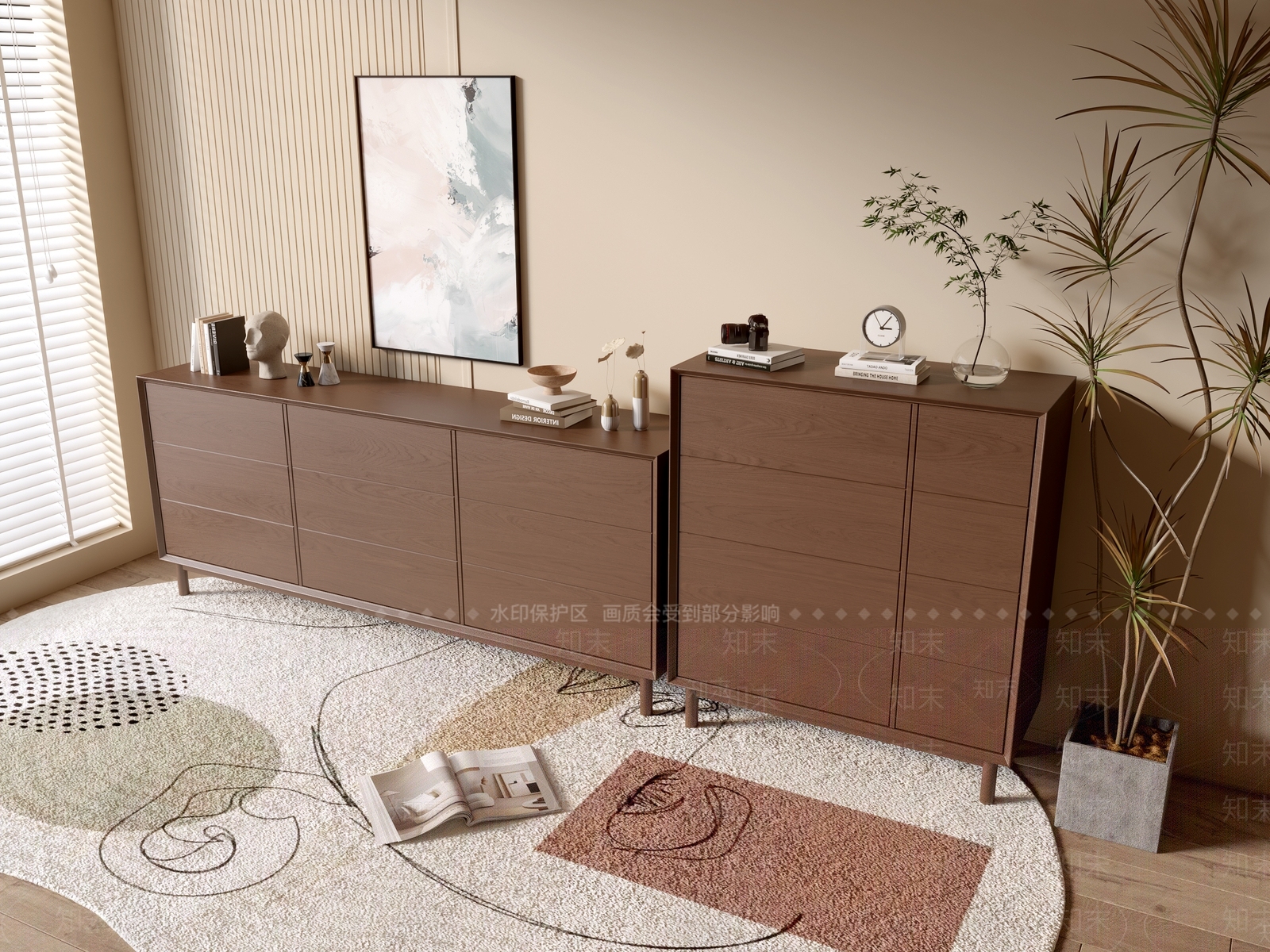 现代斗柜SU模型下载【ID:1192364192】