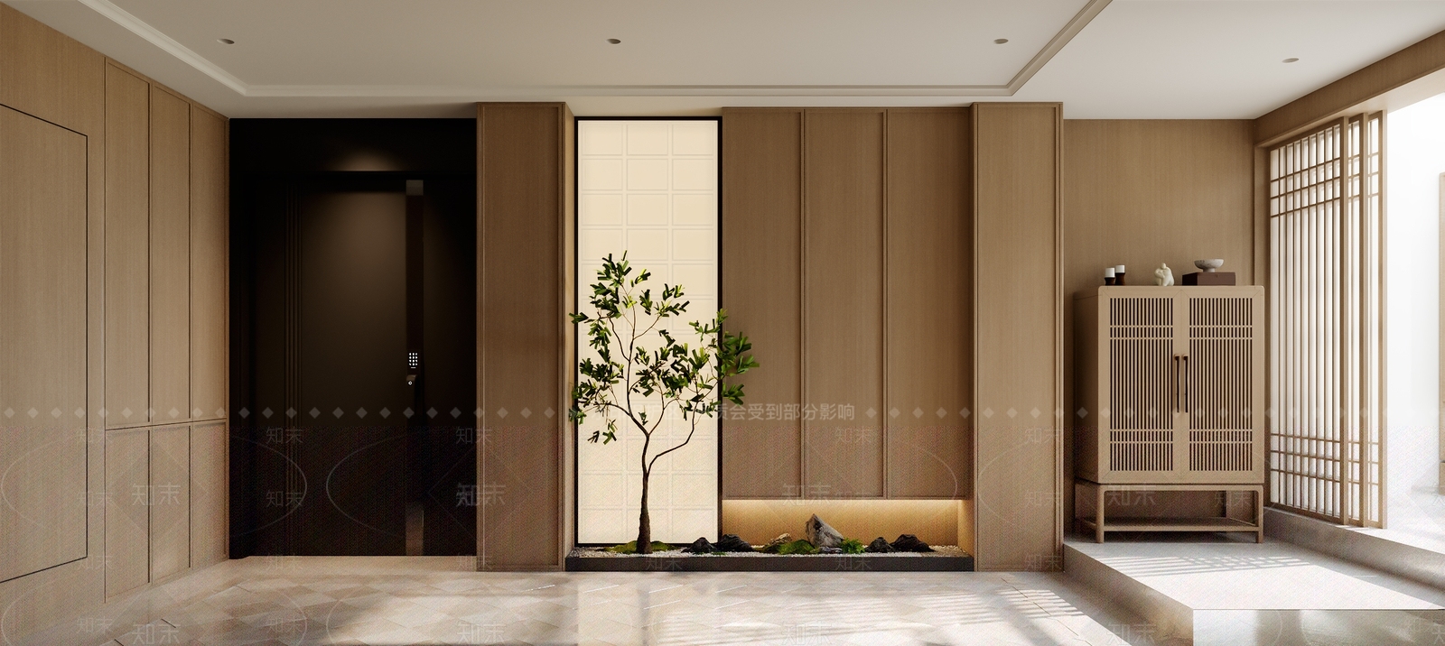 新中式鞋柜3D模型下载【ID:1192365149】