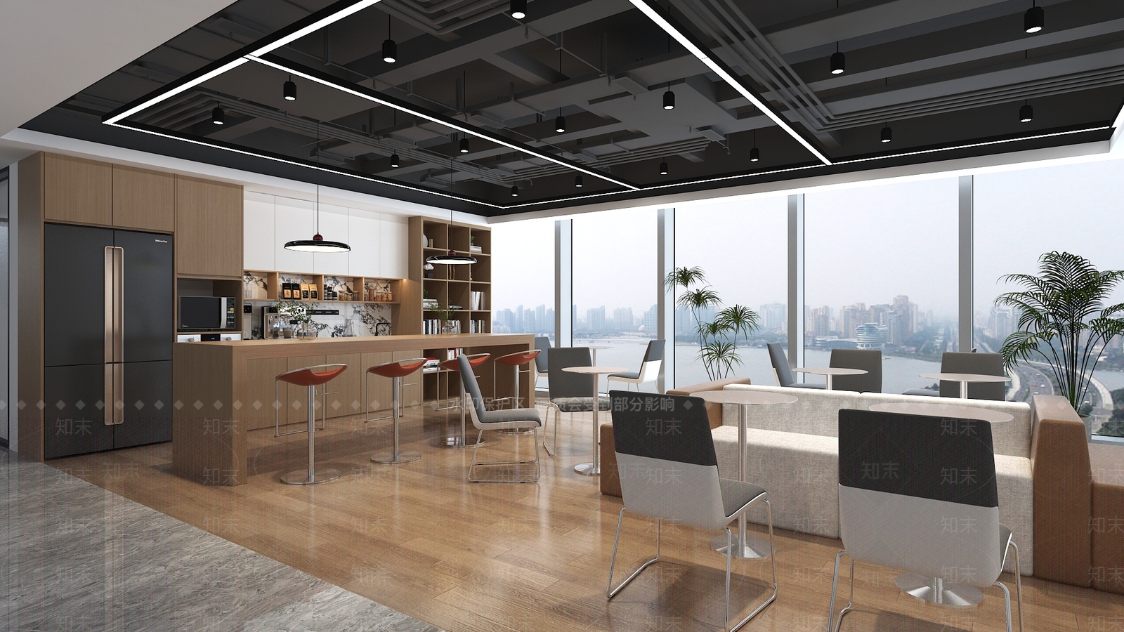 现代茶水间3D模型下载【ID:1192366015】