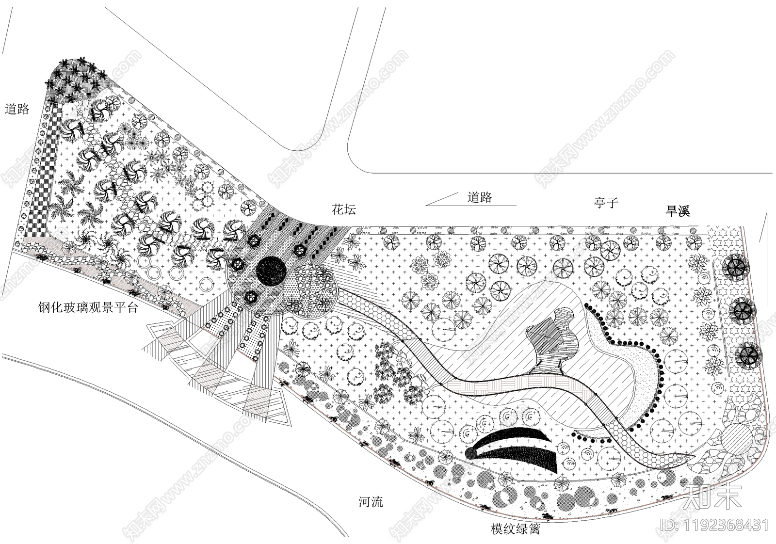 滨水公园施工图下载【ID:1192368431】