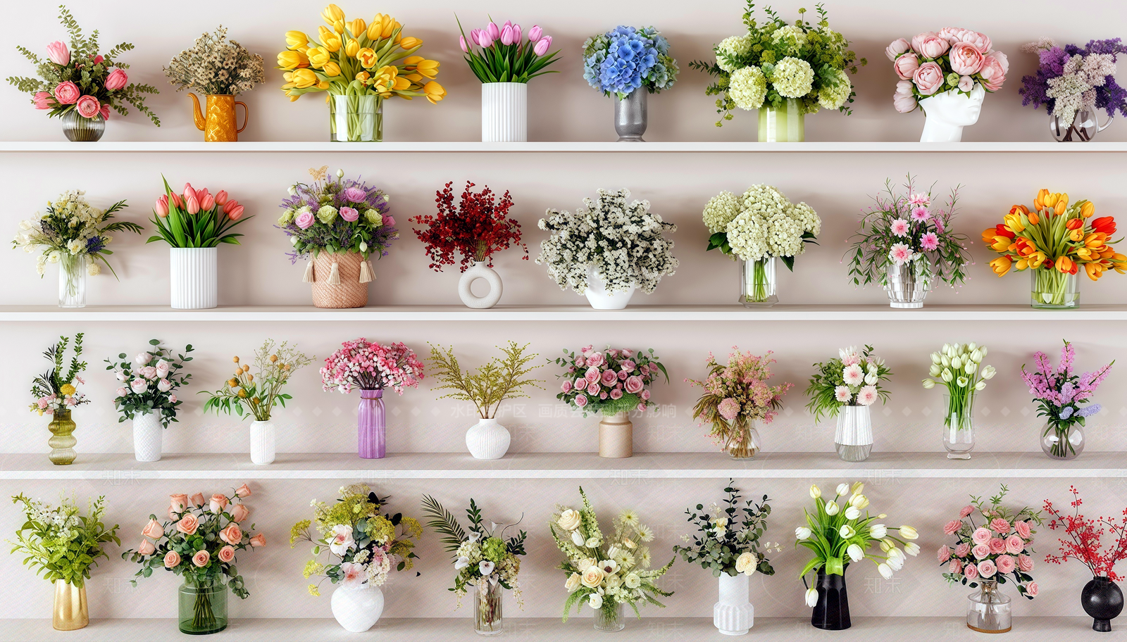 花草组合3D模型下载【ID:1192369897】