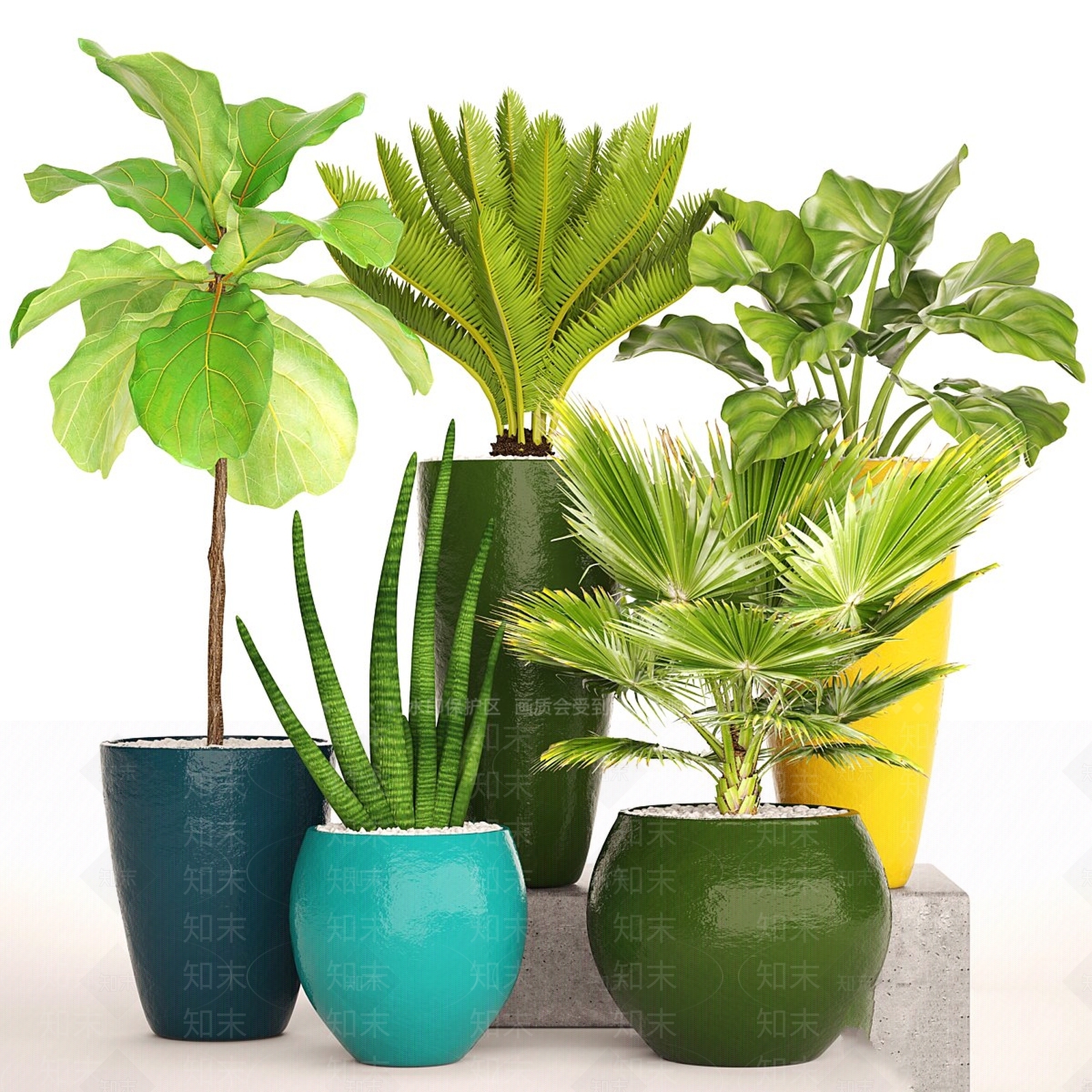 盆栽3D模型下载【ID:1192375840】