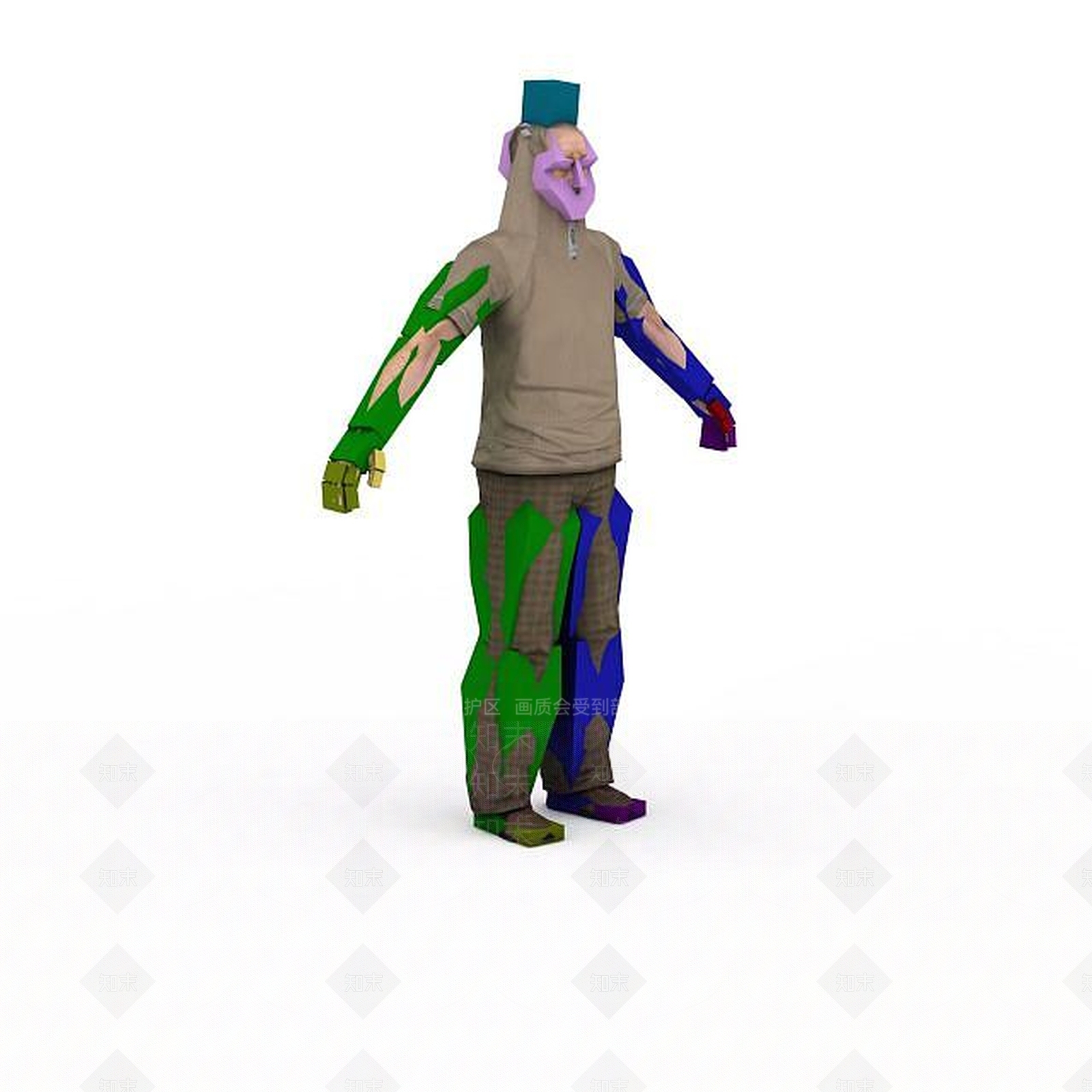 现代虚拟人物3D模型下载【ID:1199327603】