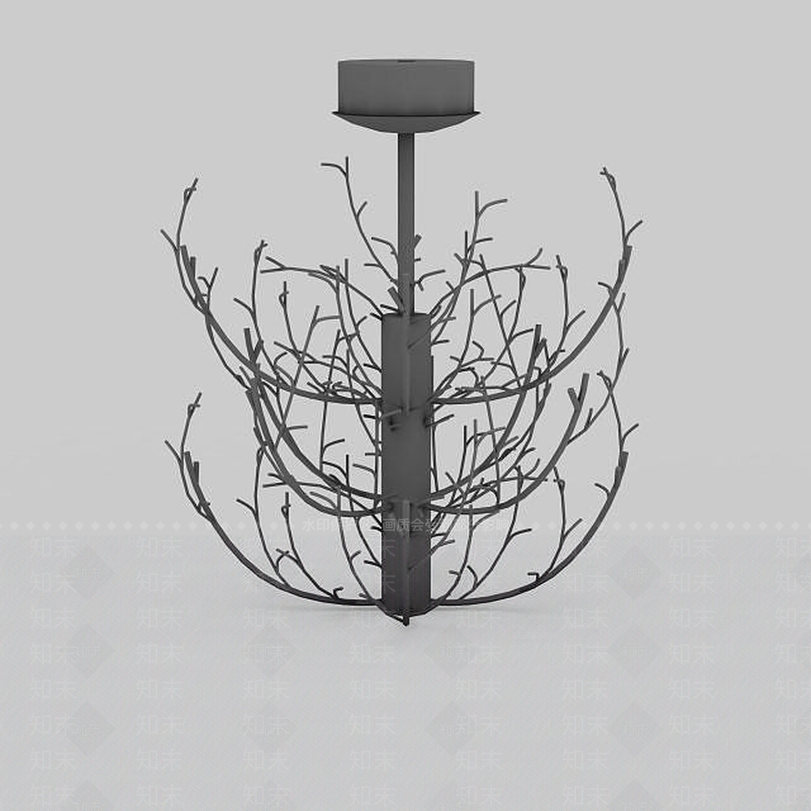 现代灯具组合3D模型下载【ID:1199327554】