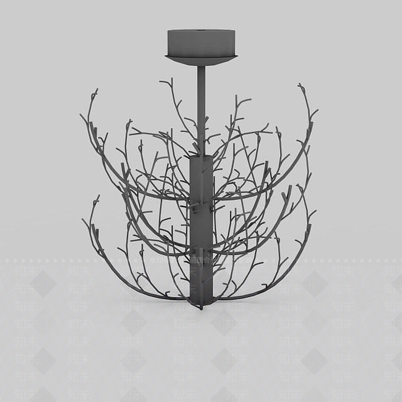 现代灯具组合3D模型下载【ID:1199327554】