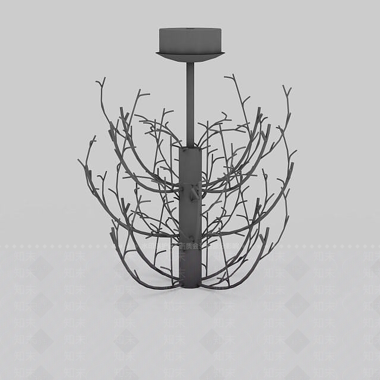 现代灯具组合3D模型下载【ID:1199327554】