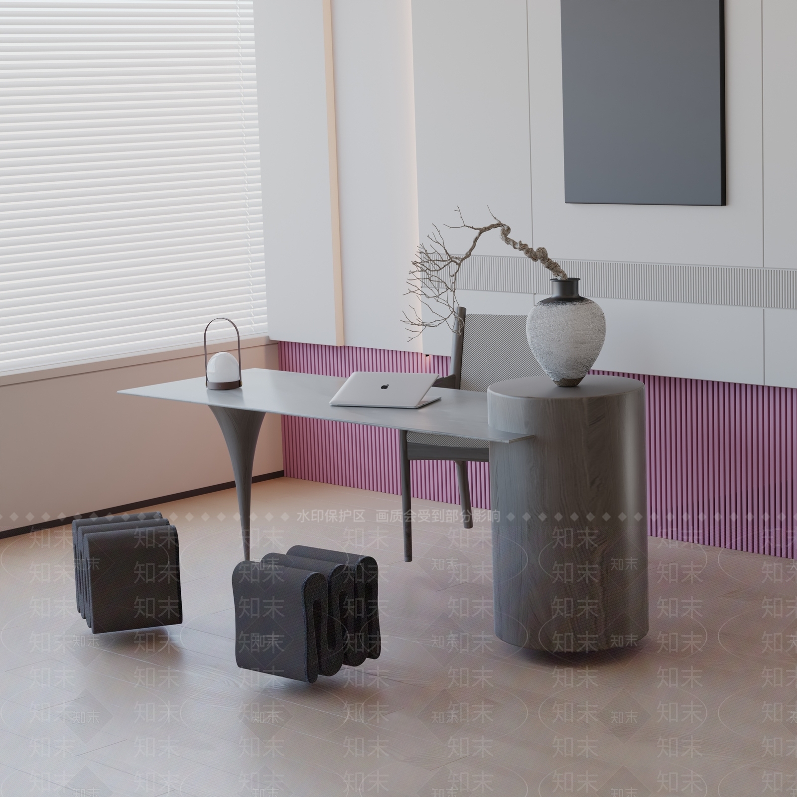 现代茶室3D模型下载【ID:1192386663】