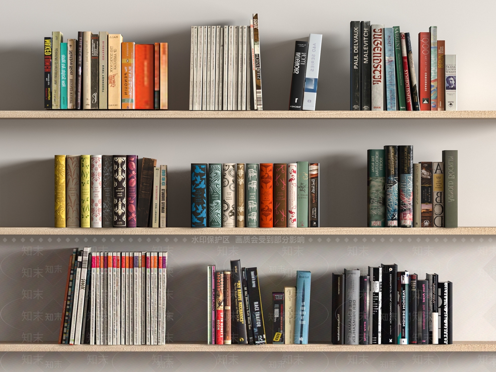 书籍3D模型下载【ID:1192387961】