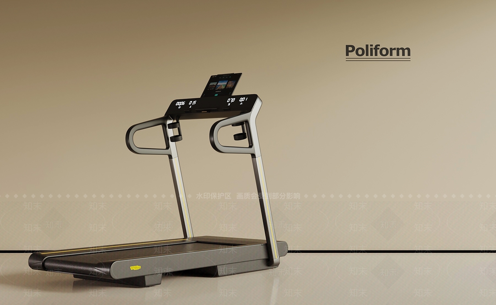 跑步机SU模型下载【ID:1192388348】