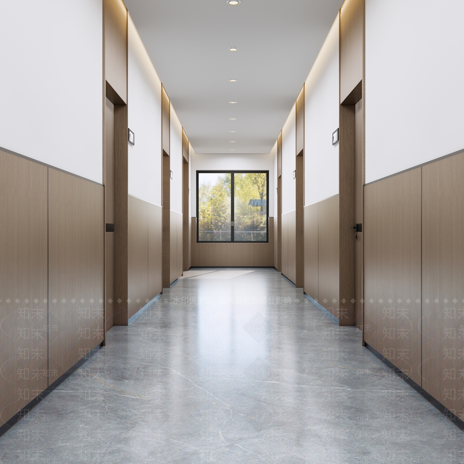 原木现代宿舍SU模型下载【ID:1192393604】