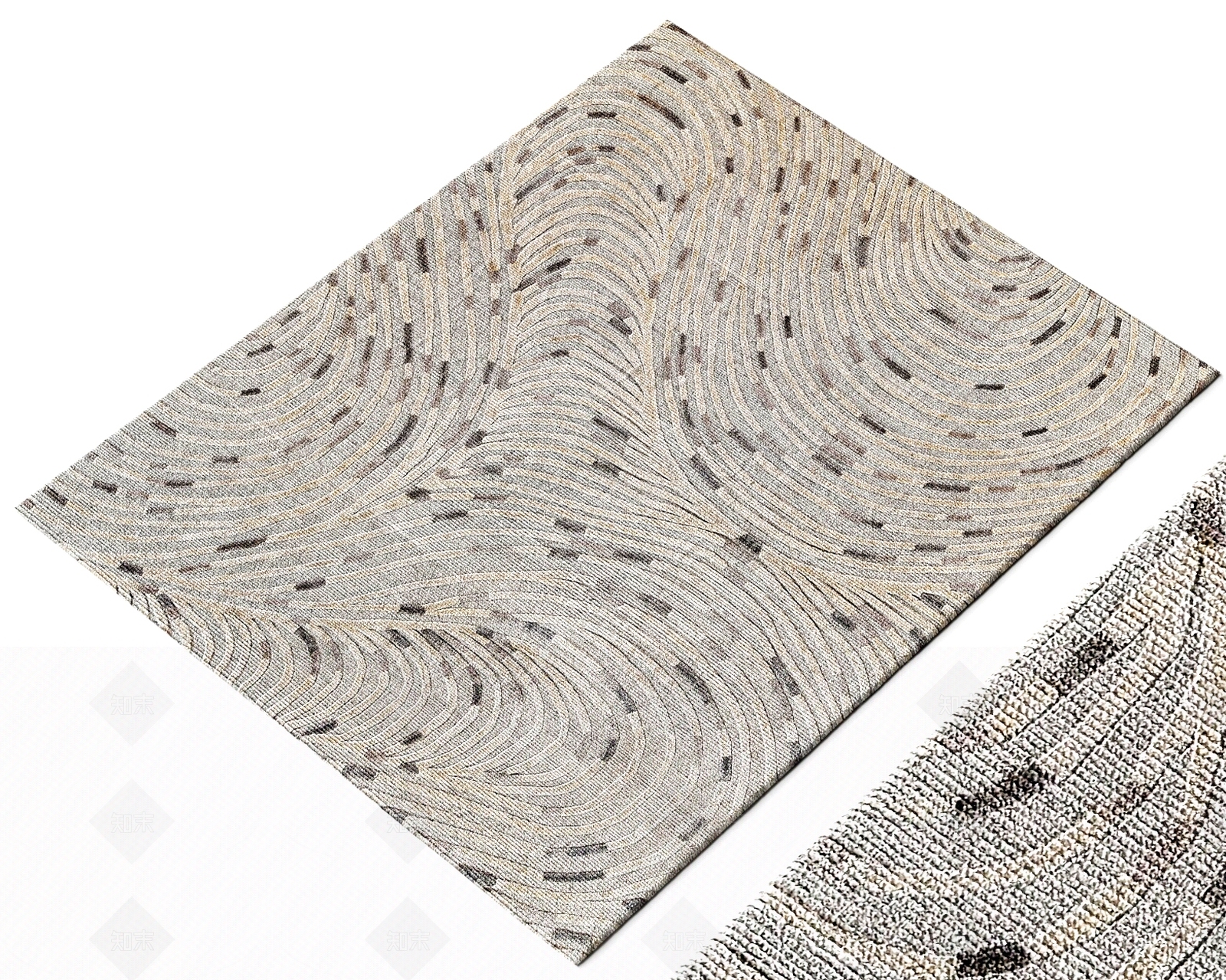 中古法式地毯3D模型下载【ID:1192395268】