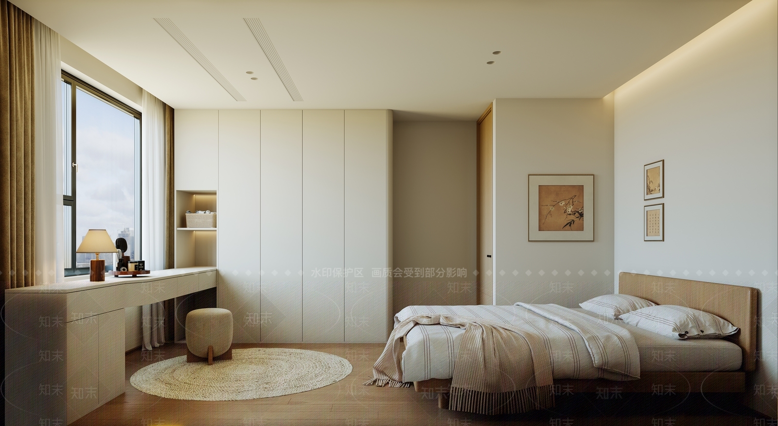 现代家居卧室3D模型下载【ID:1192398571】