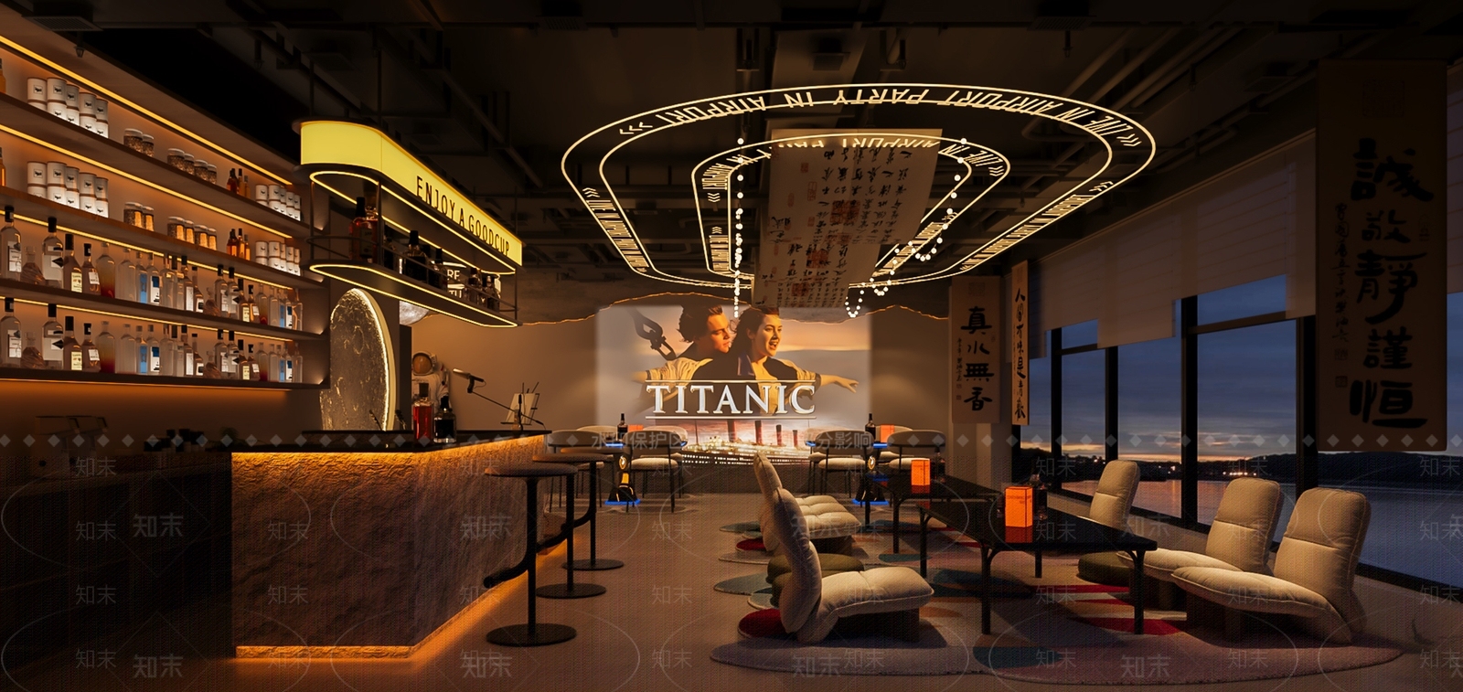 现代酒吧3D模型下载【ID:1192405814】