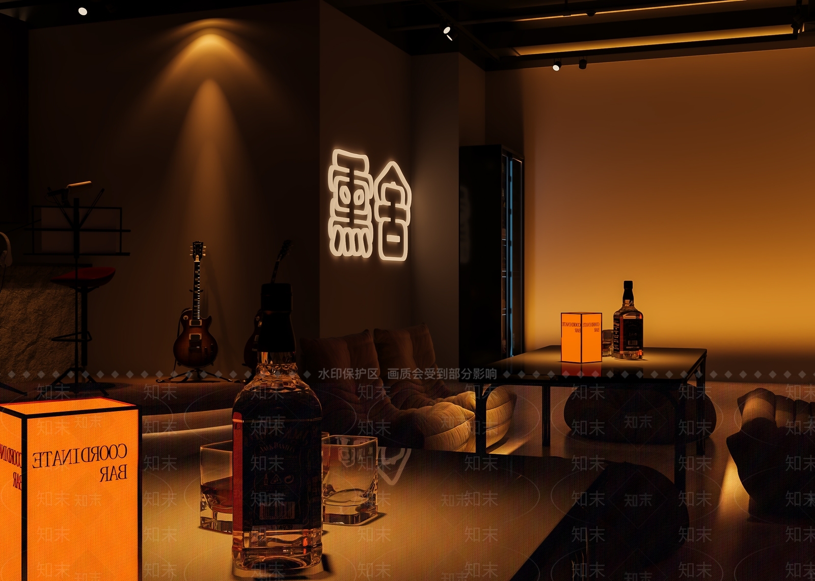 现代酒吧3D模型下载【ID:1192405967】