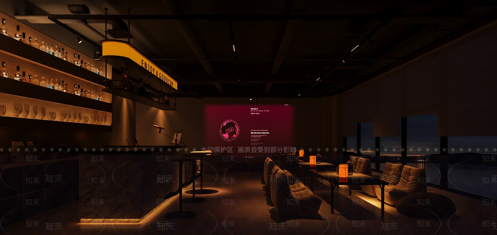 现代咖啡厅3D模型下载【ID:1215113030】