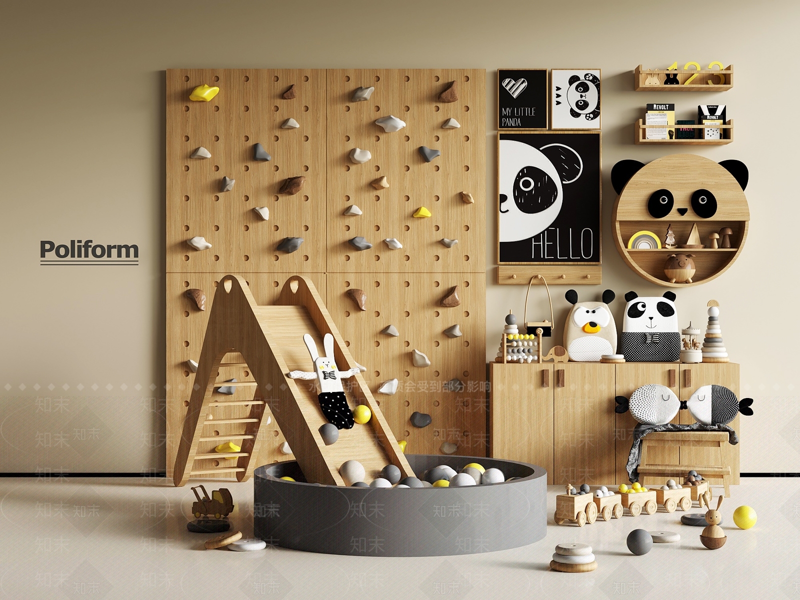 儿童器材组合SU模型下载【ID:1192404288】