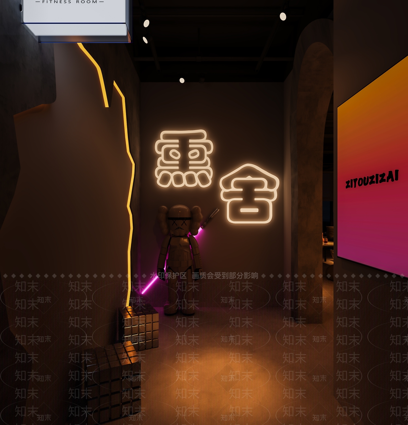 现代酒吧3D模型下载【ID:1192406322】