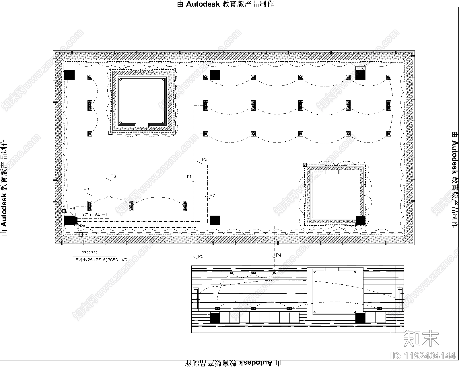新中式会所cad施工图下载【ID:1192404144】