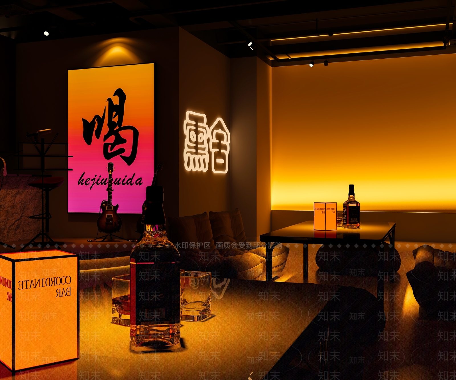 现代酒吧3D模型下载【ID:1192406365】