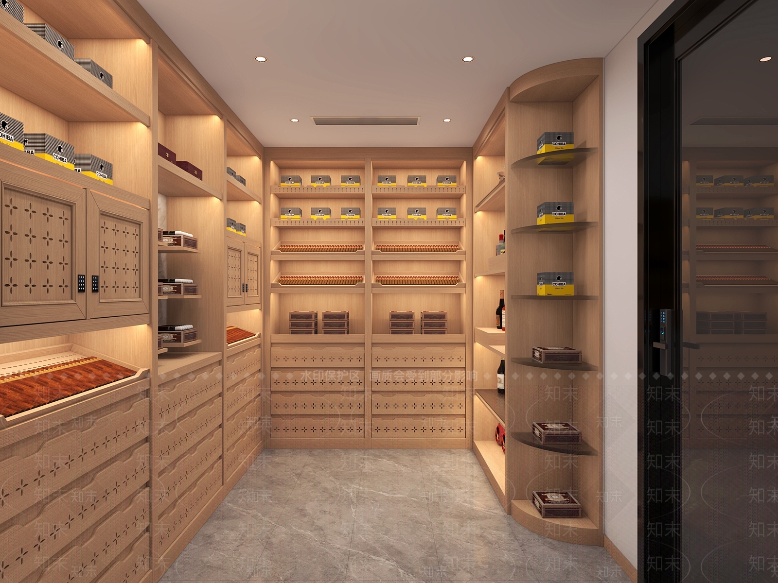 现代烟酒店3D模型下载【ID:1192410916】