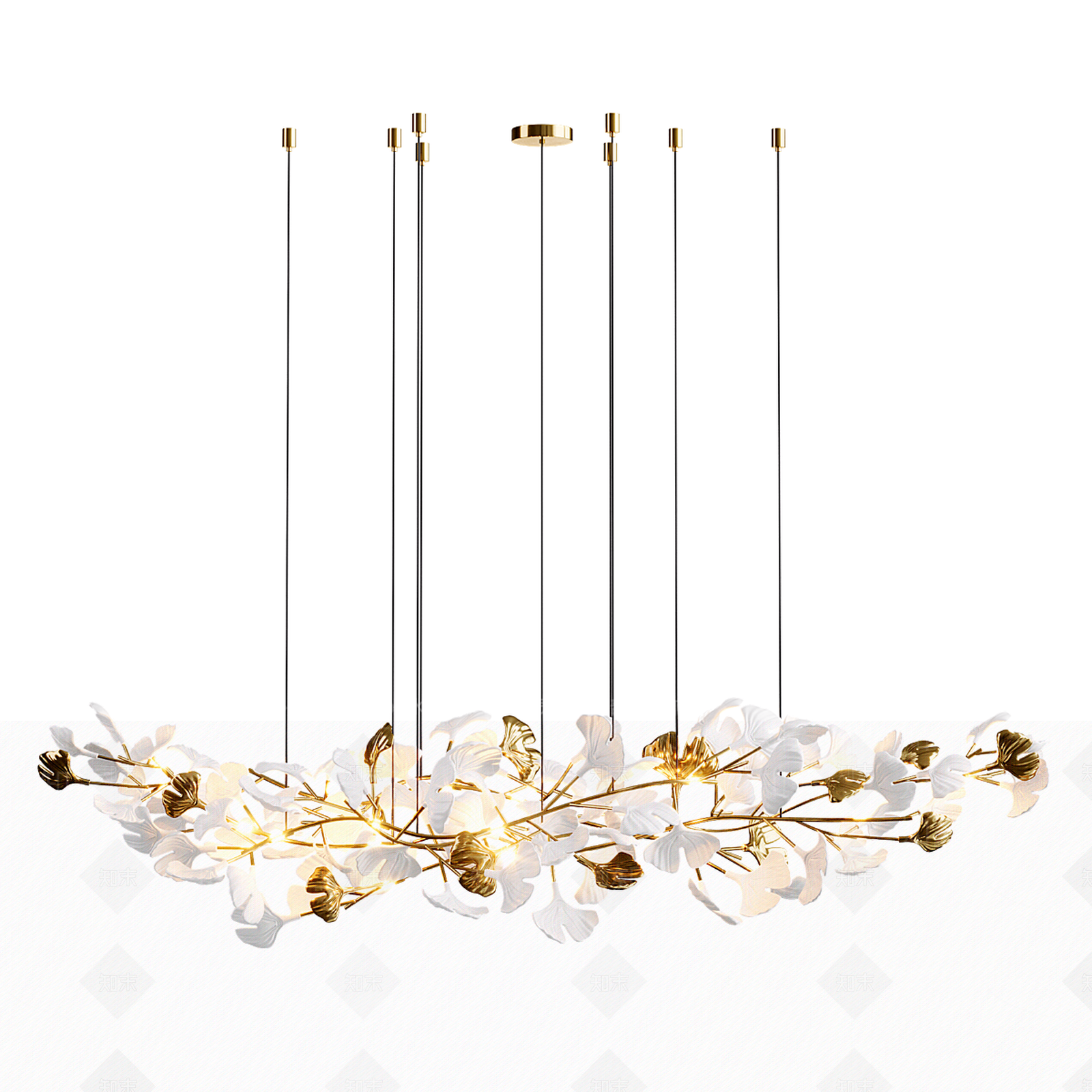 现代欧式客厅吊灯3D模型下载【ID:1192407004】