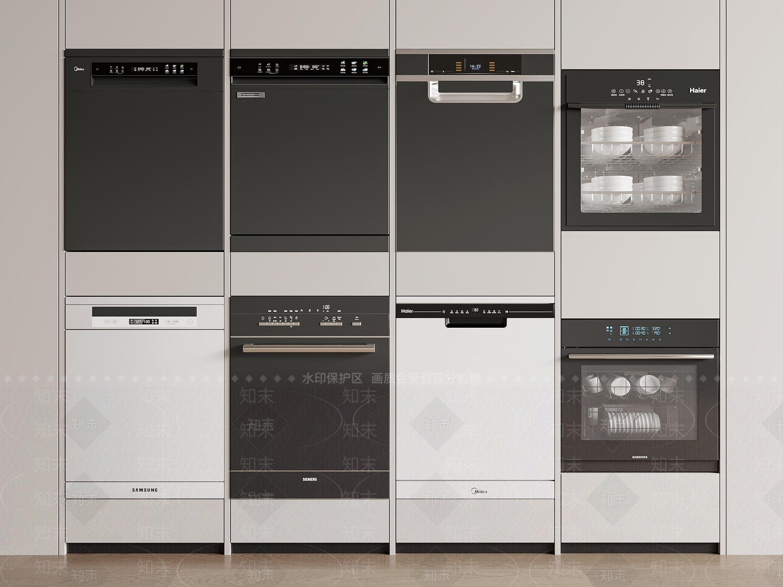 洗碗机SU模型下载【ID:1192407141】