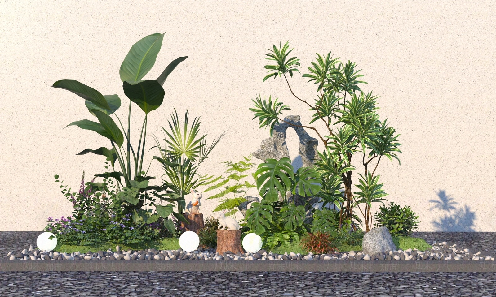 植物堆3D模型下载【ID:1192409703】